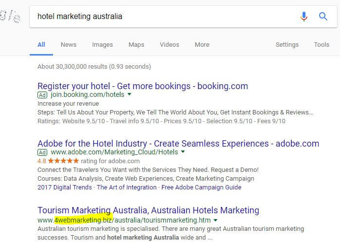 Hotel marketing Gold Coast Australia