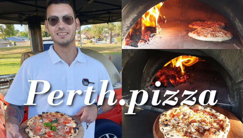 Mobile wood fired pizza catering Perth.