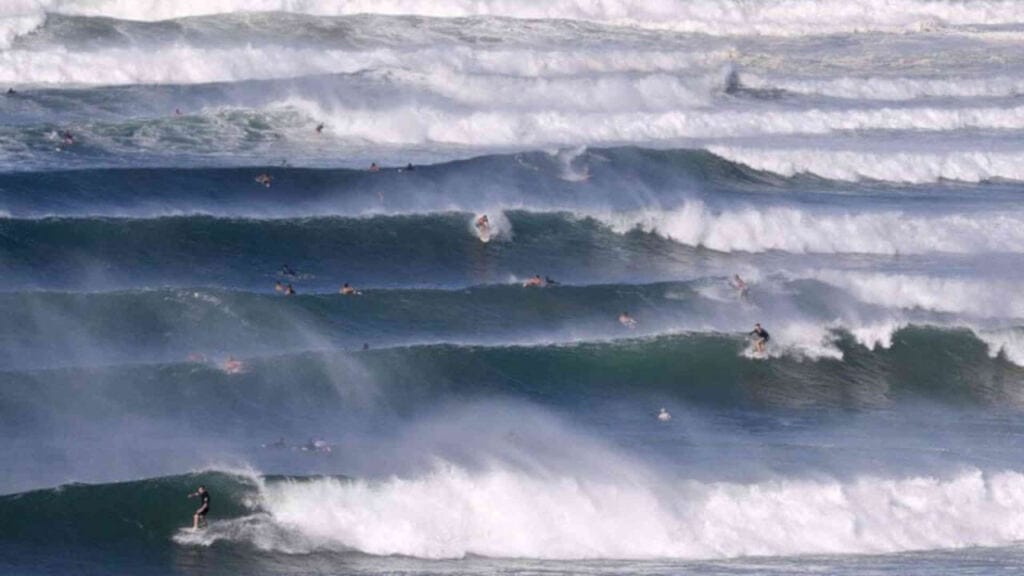 Surfing photo taken at "Super Tubes" at the southern end of the Gold Coast near Tweed Heads NSW.